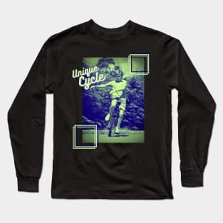 Unique Cycle Einrad Kunst Artist Zirkus Long Sleeve T-Shirt